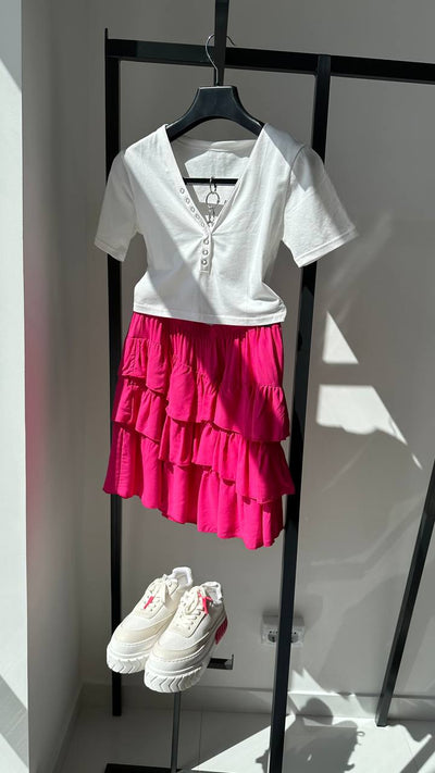 Jupe adolescente de Lublin rose