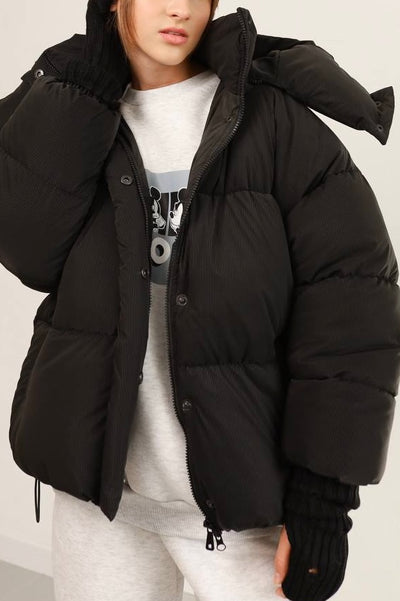 Пуховик Stripes Black