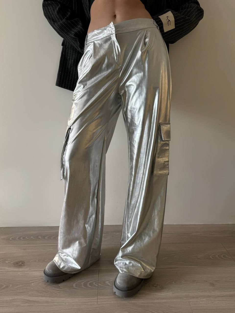 LBL Metallic cargo pants