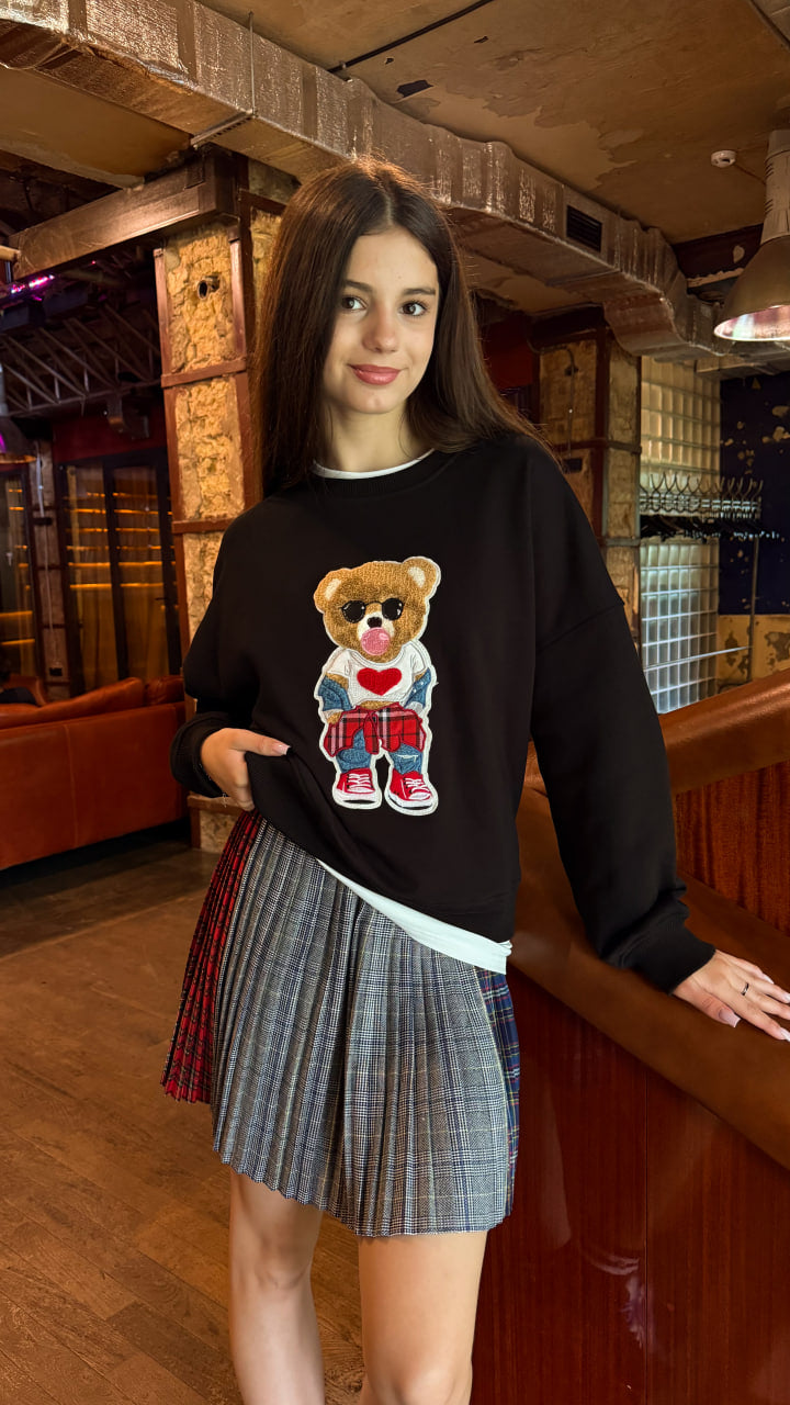 SCH "Bear" Black Sweatshirt