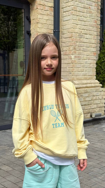Sweatshirt "Tennis" Yellow