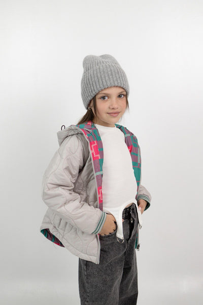 Lublu kids Double-sided jacket Colors/Grey