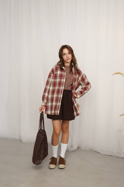 Chemise à carreaux Red