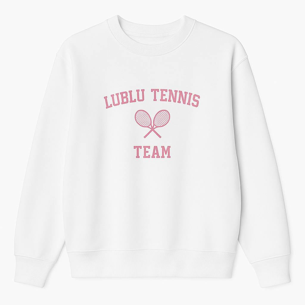 Sweatshirt "Tennis" Milk/Pink