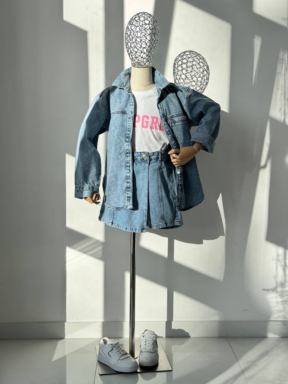 Lublu kids Denim shirt Blue