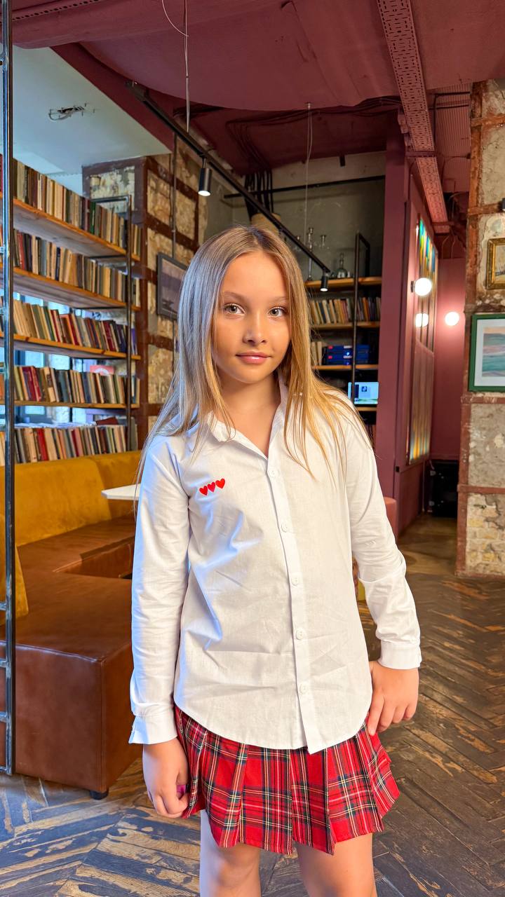 Love drops shirt, white