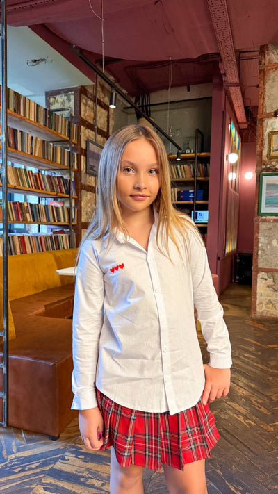 Love drops shirt, white