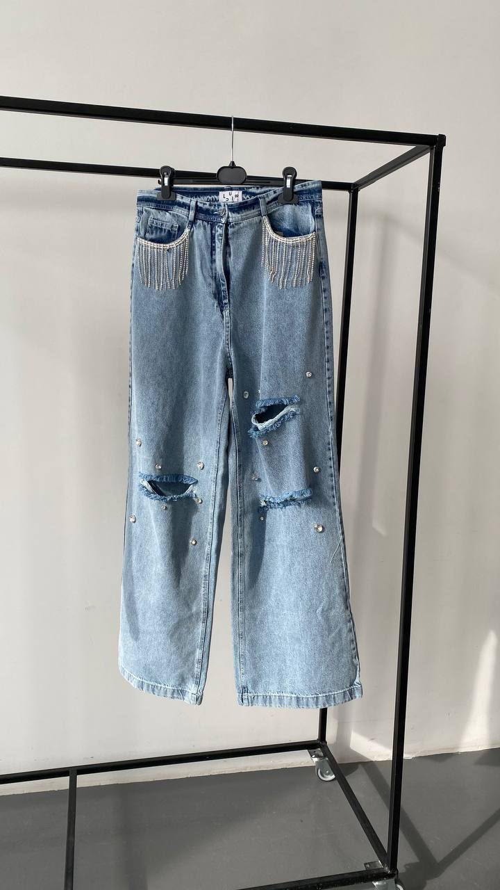 LuBlu Jeans Shine Blu chiaro