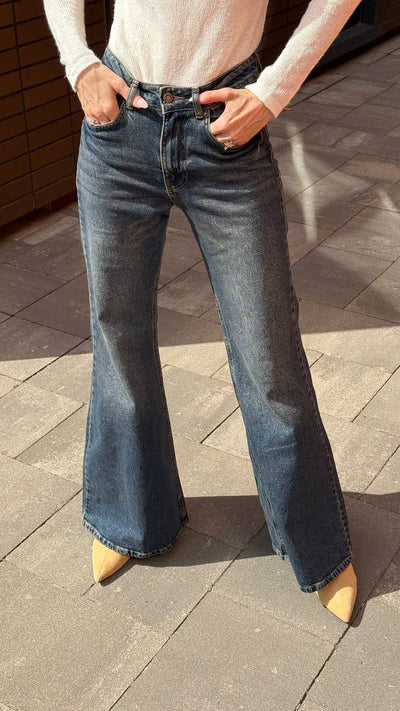 Джинси Flare Navy