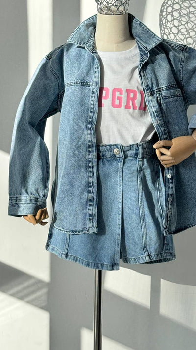 Lublu kids Джинсова сорочка Blue