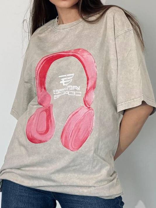 Футболка "Music" Beige