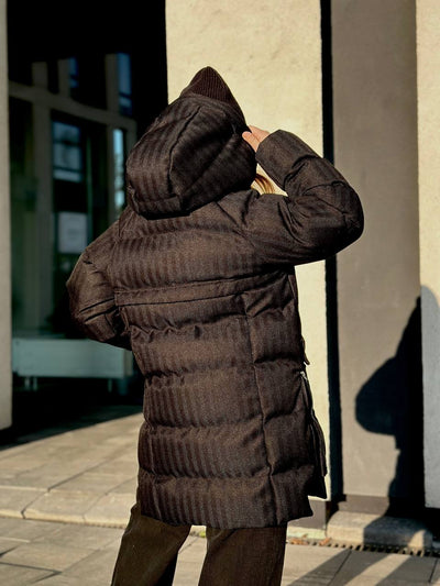 Lublin Down Jacket-Palto Long noir