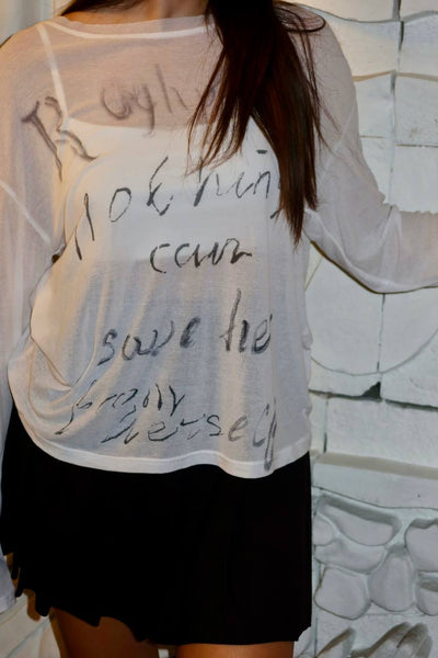 Longsleeve "Transparent" White