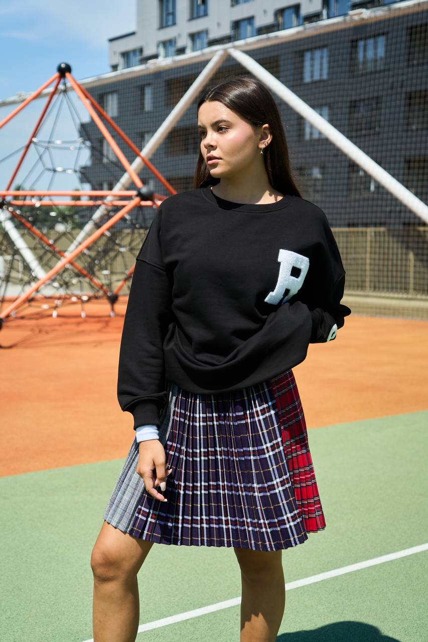 LuBlu Sweatshirt school "R" Black