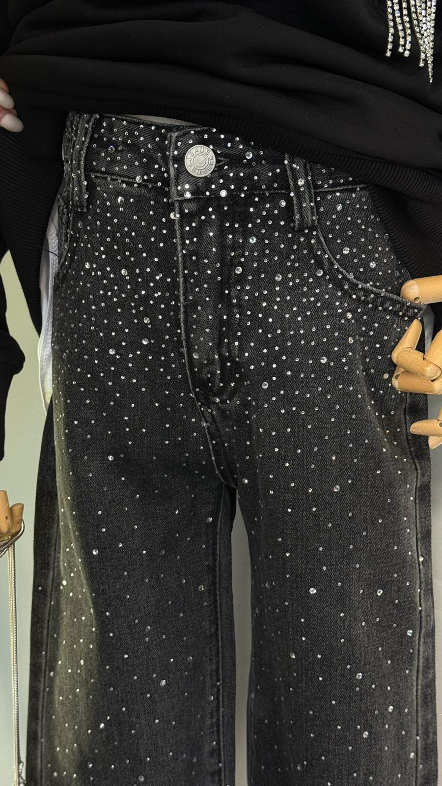 Les jeans Lublis brillent bleu clair