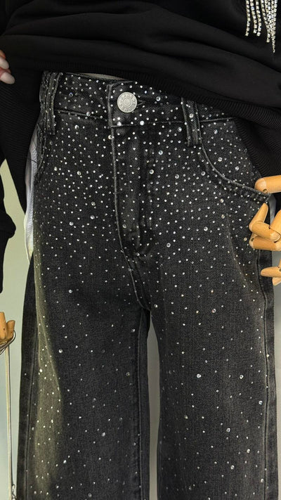 Les jeans Lublis brillent bleu clair