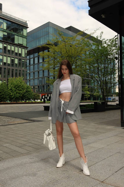 Classic suit "Strips" Grey