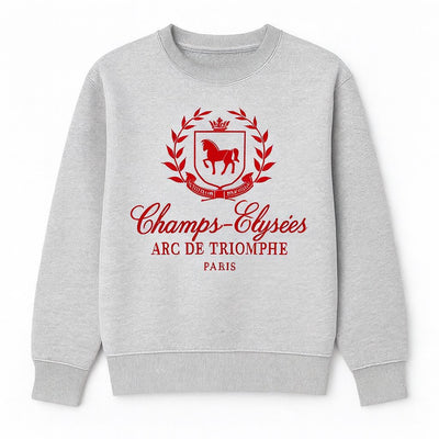 Sweatshirt SCH „Champs“ Grau/Rot
