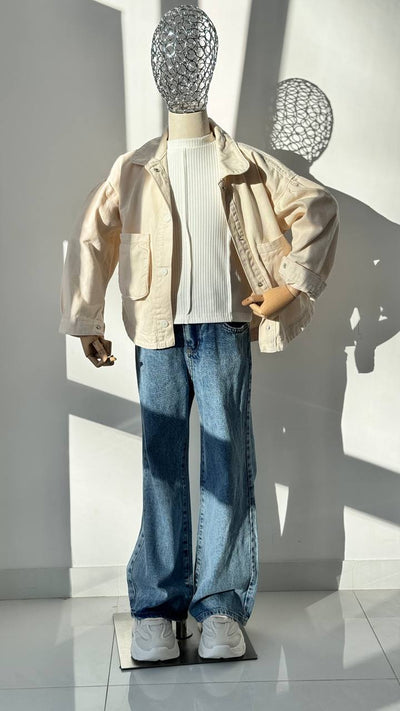Lublu bambini Giacca di jeans Beige