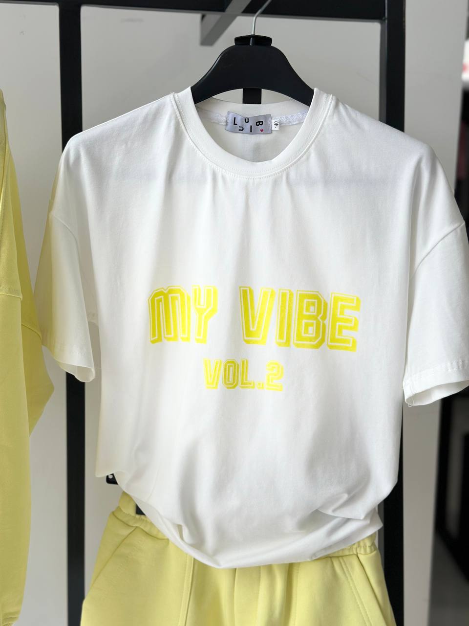 Lublu kids T-shirt "My Vibe" White