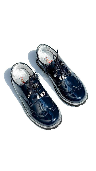 Lady Oxford Navy Glitter