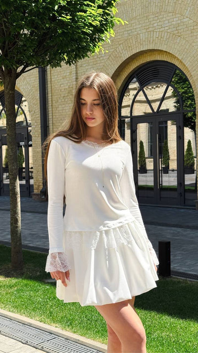 Balloon Milk skirt-shorts