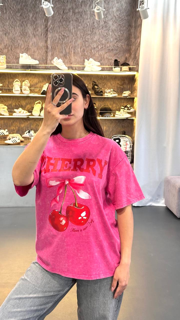 Футболка "Cherry Bow" Pink