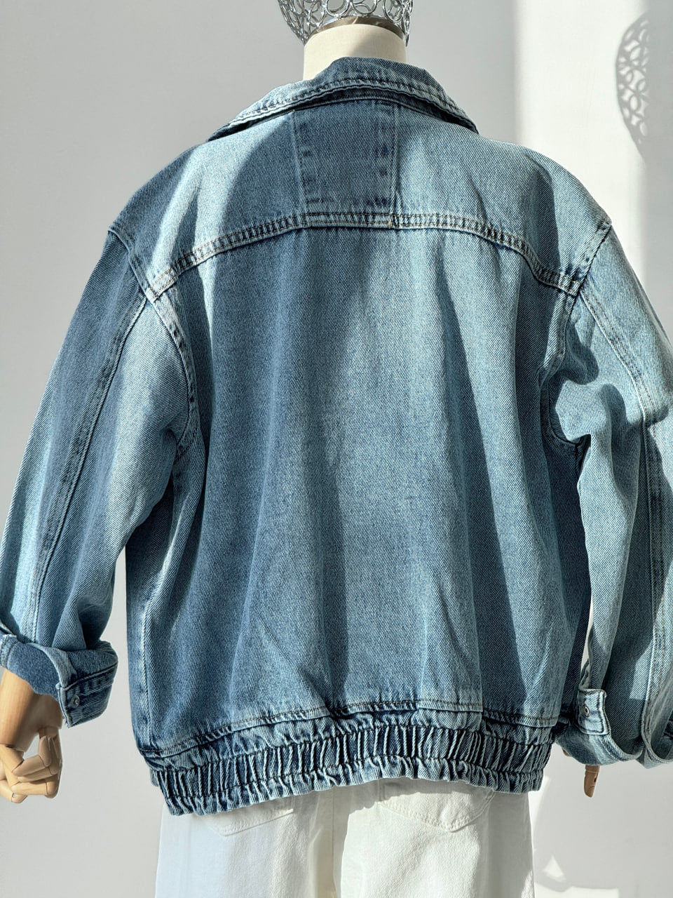 Dziecięca kurtka jeansowa Lublu z kieszeniami Blue Denim