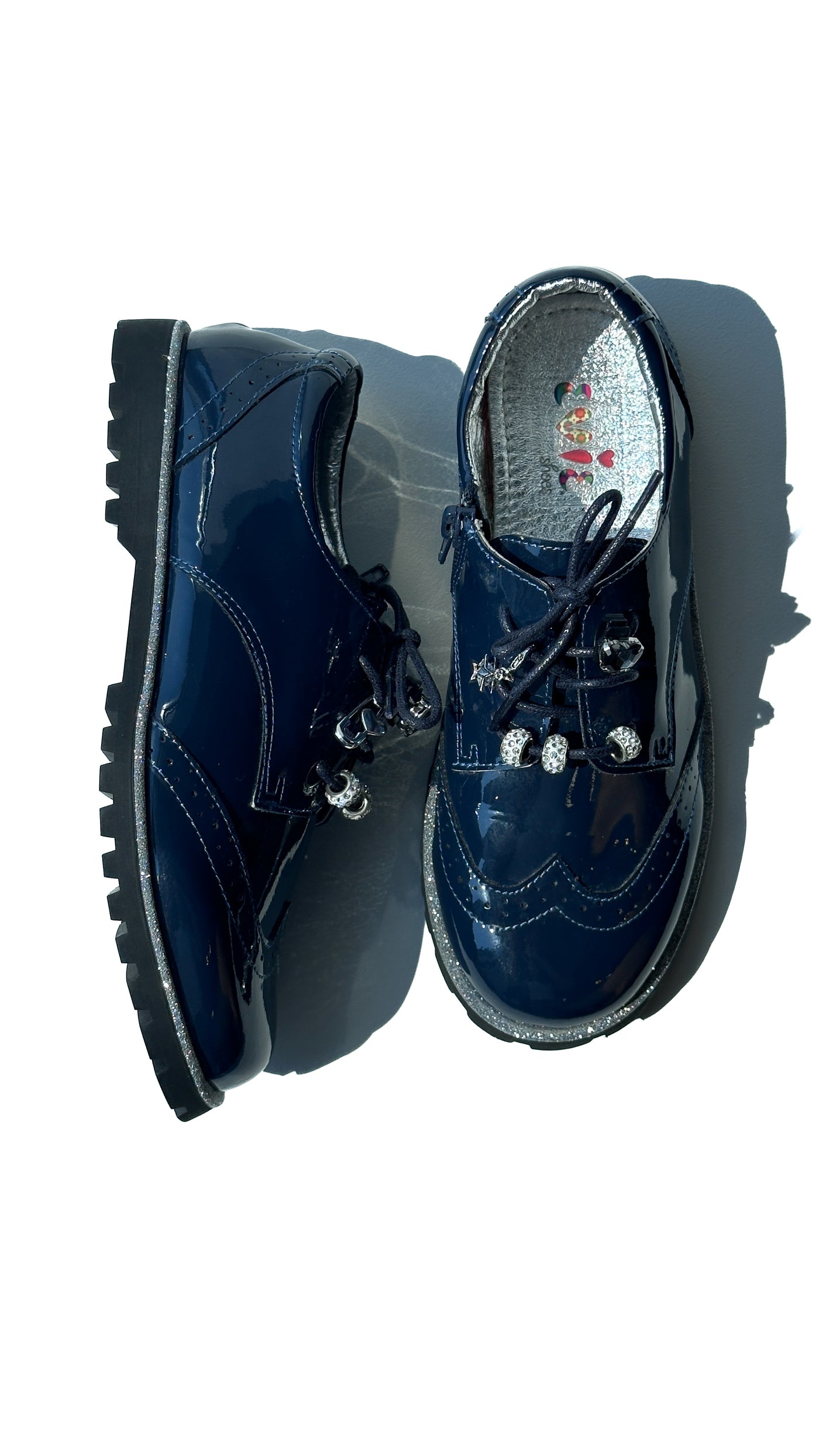 Lady Oxford Navy Glitter