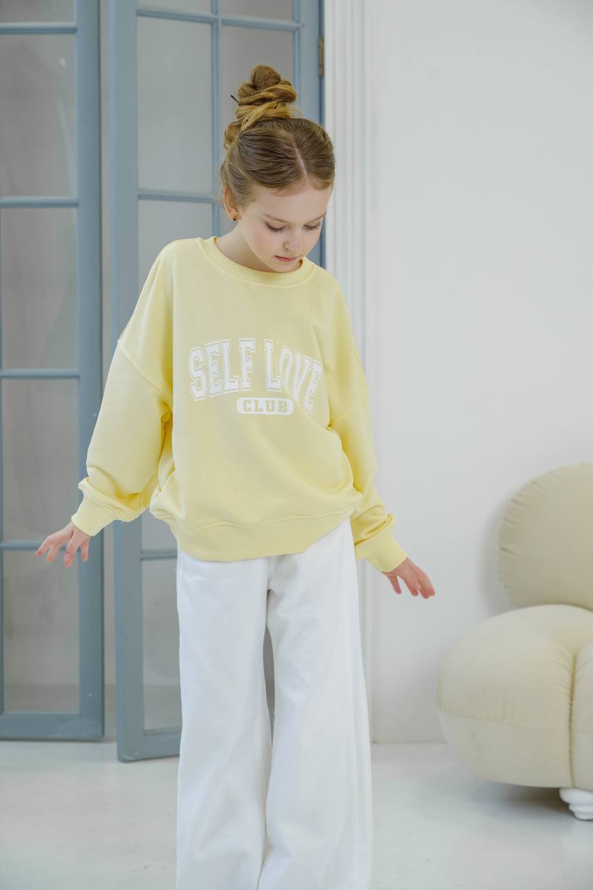 Self Love Yellow Sweatshirt