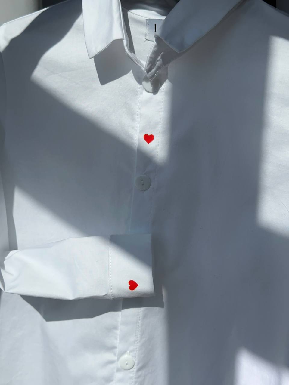 LuBlu Shirt Heart White New