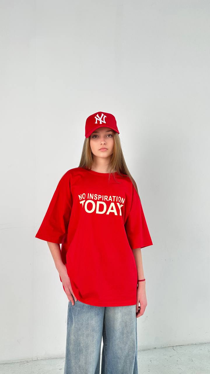 T-shirt "No inspiration" Red