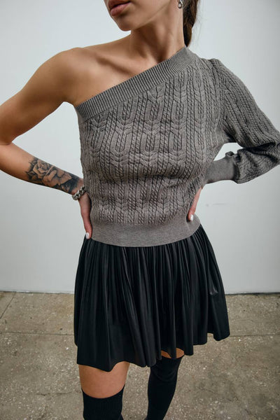 LBL One-shoulder knitwear Grey