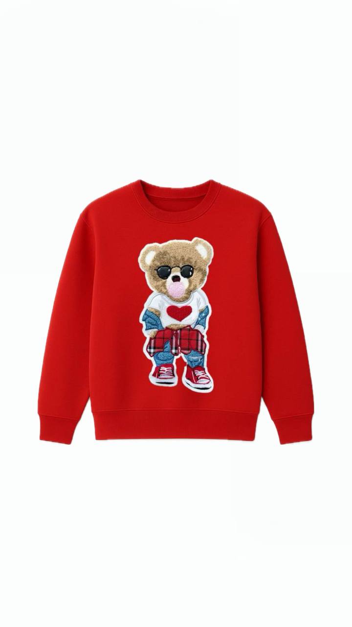 SCH "Bear" Red Sweatshirt