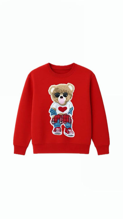 SCH "Bear" Red Sweatshirt