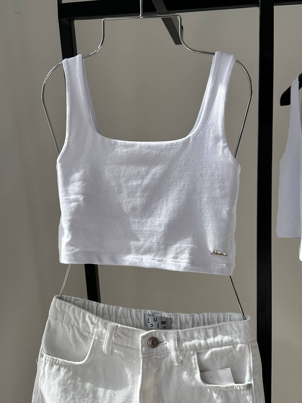 Dreams Girl Топ short White