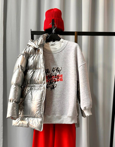 LuBlu Sweatshirt "Friendship" Grey