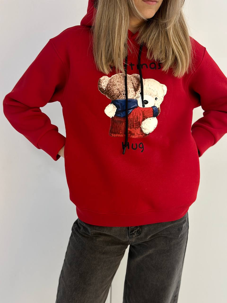 LuBlu Hoodie „Christmas Hug“ Rot