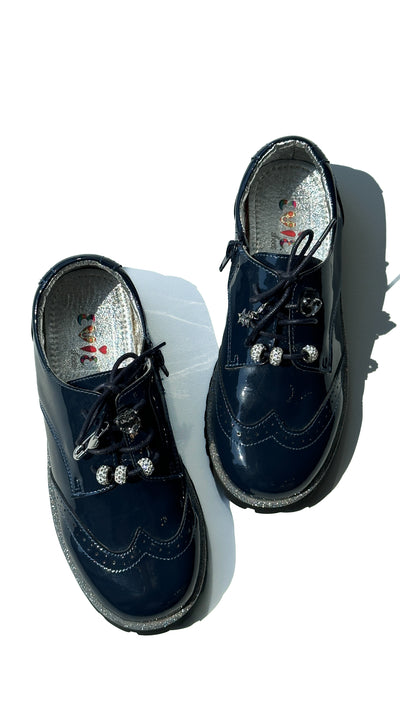 Lady Oxford Navy Glitter