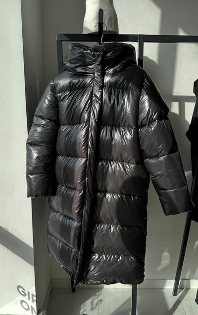 LuBlu Down jacket Maxi Long Black