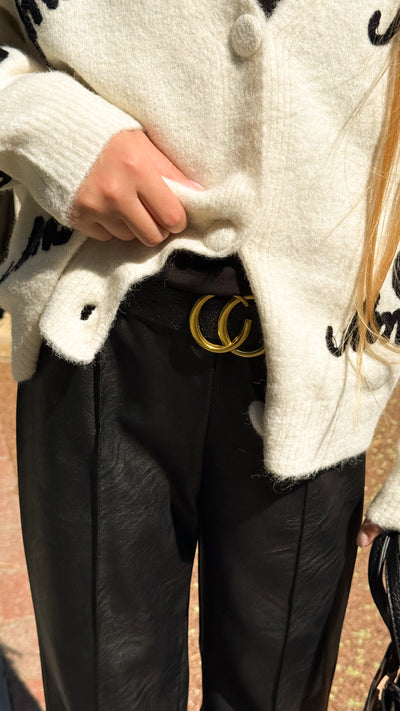 Брюки шкіряні Black