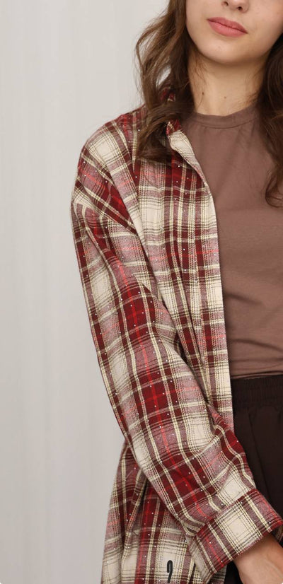 Chemise à carreaux Red