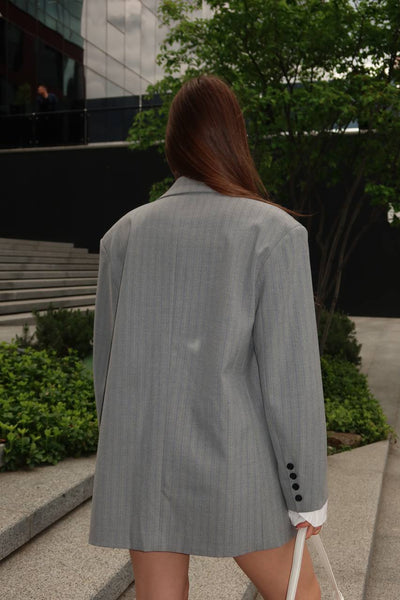 Classic suit "Strips" Grey
