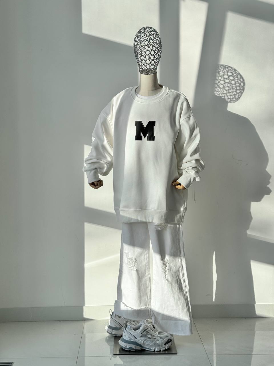 LuBlu Sweatshirt "M" White
