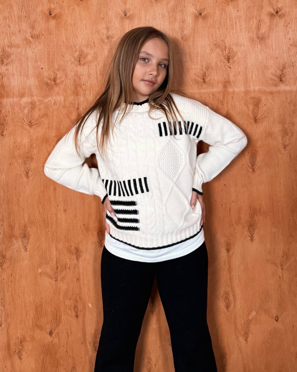 Светр Stripe Milk