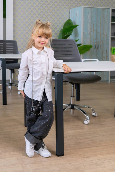 Camicia classica Dreams Girl Bianco