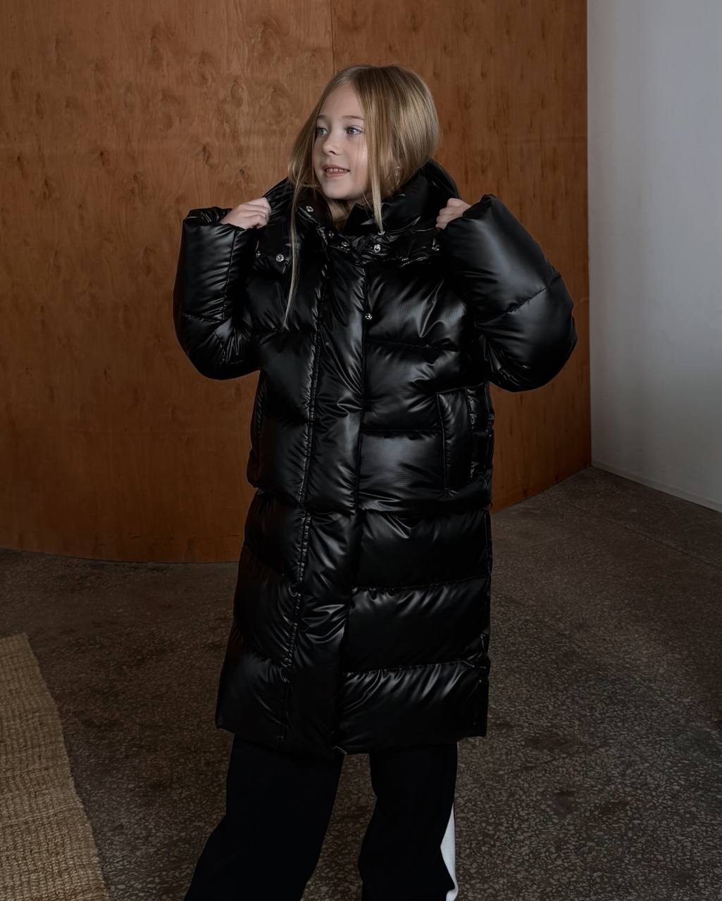 ZipOff Black Down Jacket