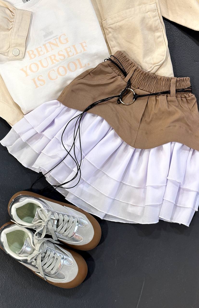 Спідниця "Peplum" Beige