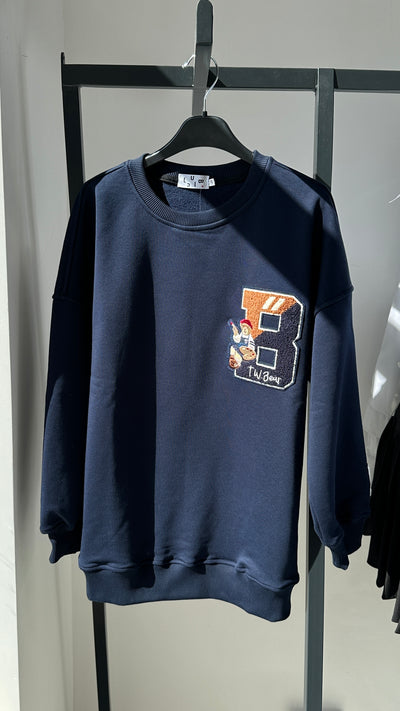 LuBlu Sweatshirt Schule „B“ Navy