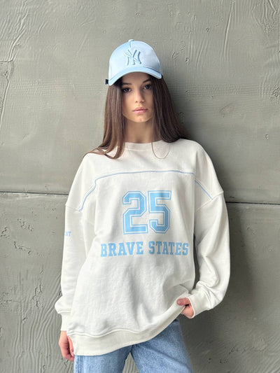 LuBlu Sweatshirt kids "25" Milk/Blue